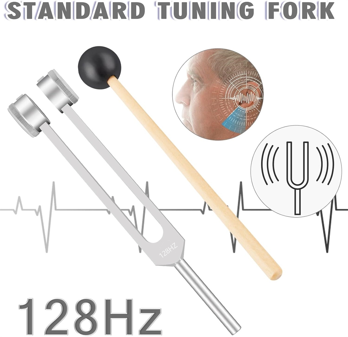 128/256/1024Hz Tuning Fork: Fo - Holistic Health & Wellness 评论和价格