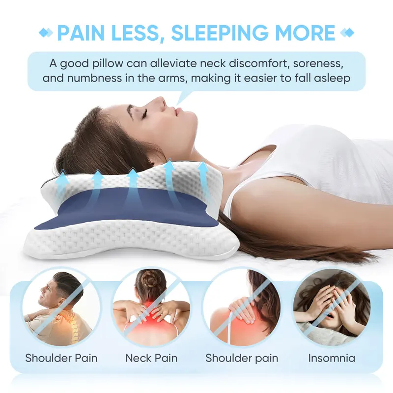 Memory Foam Pillow Cervical Pi - Neck Traction Pillow 评论和价格