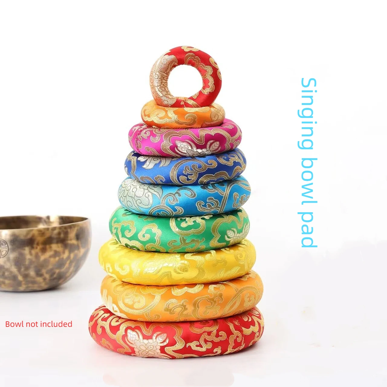 1 Pc Silk Brocade Cushion Pill - Meditation Cushion Zafu 评论和价格