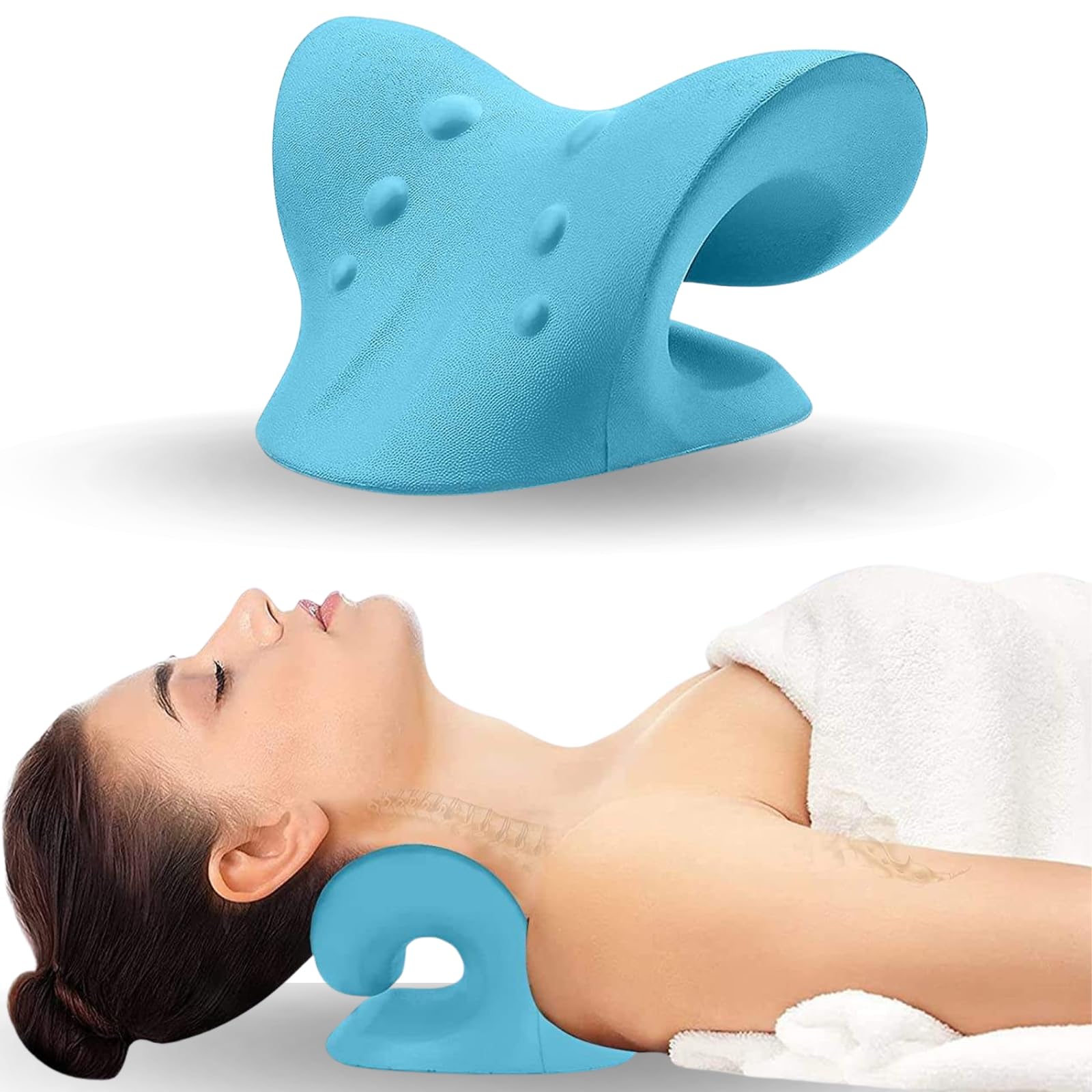 Neck And Shoulder Relaxer Cerv - Neck Traction Pillow 评论和价格